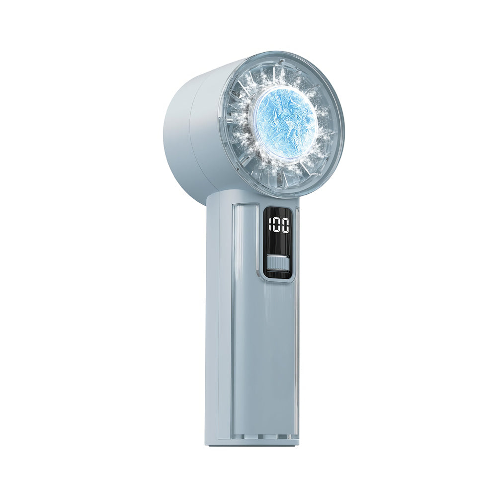 Handheld Fan with Ice Cooler, 100 Speeds, 18H Battery, USB-C Rechargeable