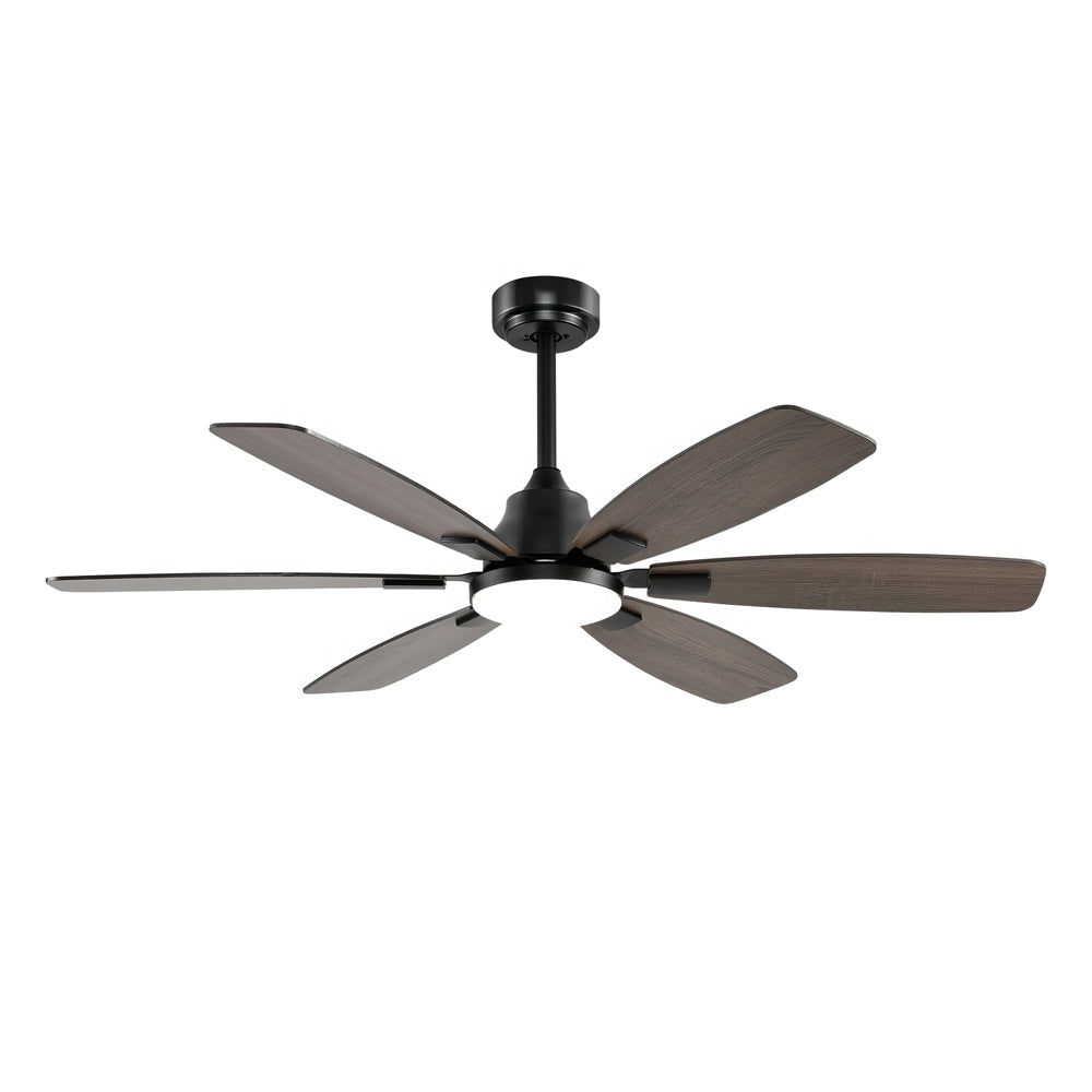 52" Ceiling Fan with Light, Remote, 6-Speed DC Motor, Indoor/Outdoor
