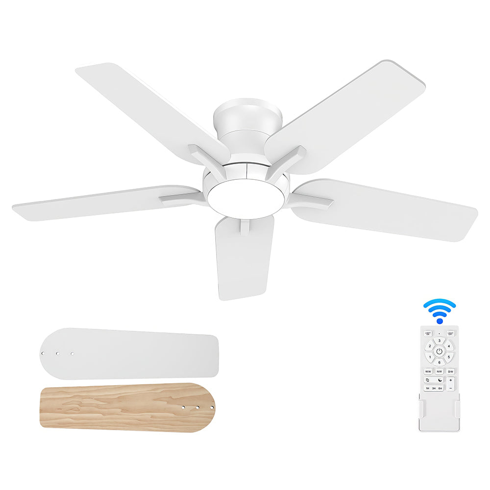 72" Ceiling Fan with Light, 9 Blades, Remote, Reversible, Indoor/Outdoor