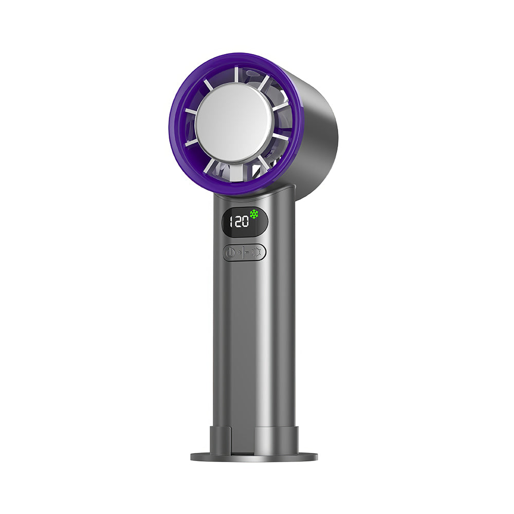 Mini Turbo Handheld Fan, 120 Speeds, Cooling Pad, 4500mAh, 15000 RPM