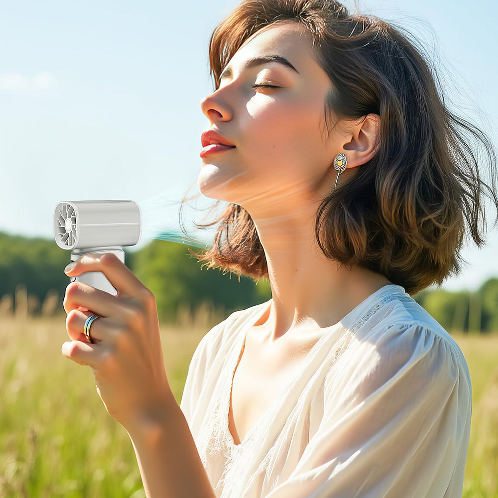 Mini Turbo Handheld Fan, 100-Speed, 30,000RPM, 6000mAh Battery