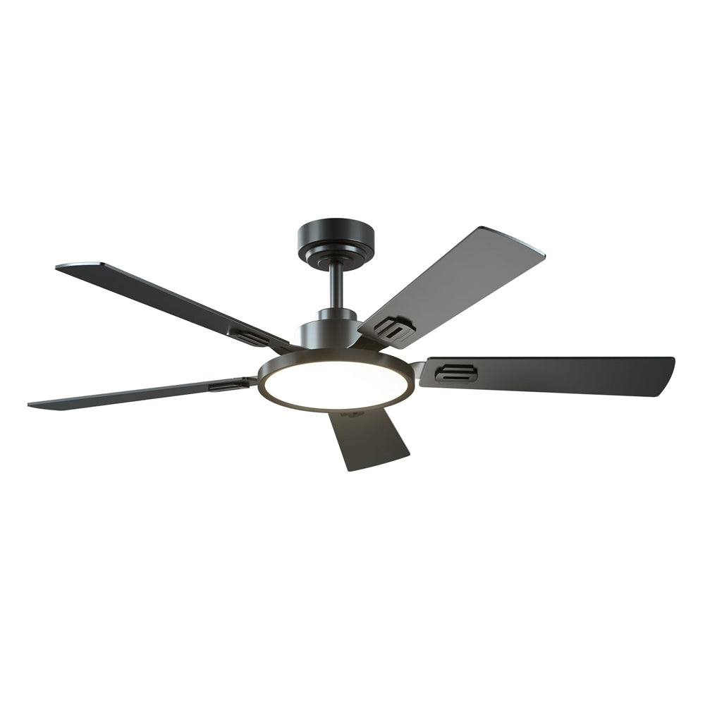 52" Ceiling Fan with Light, Remote, 3CCT, Reversible, Indoor/Outdoor