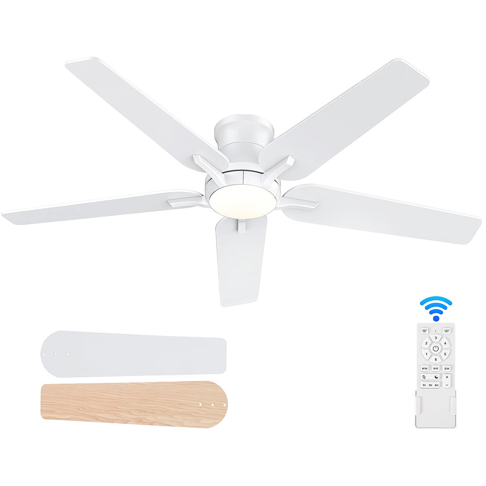 72" Ceiling Fan with Light, 9 Blades, Remote, Reversible, Indoor/Outdoor