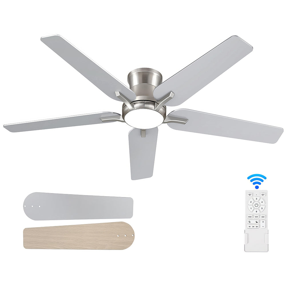 72" Ceiling Fan with Light, 9 Blades, Remote, Reversible, Indoor/Outdoor
