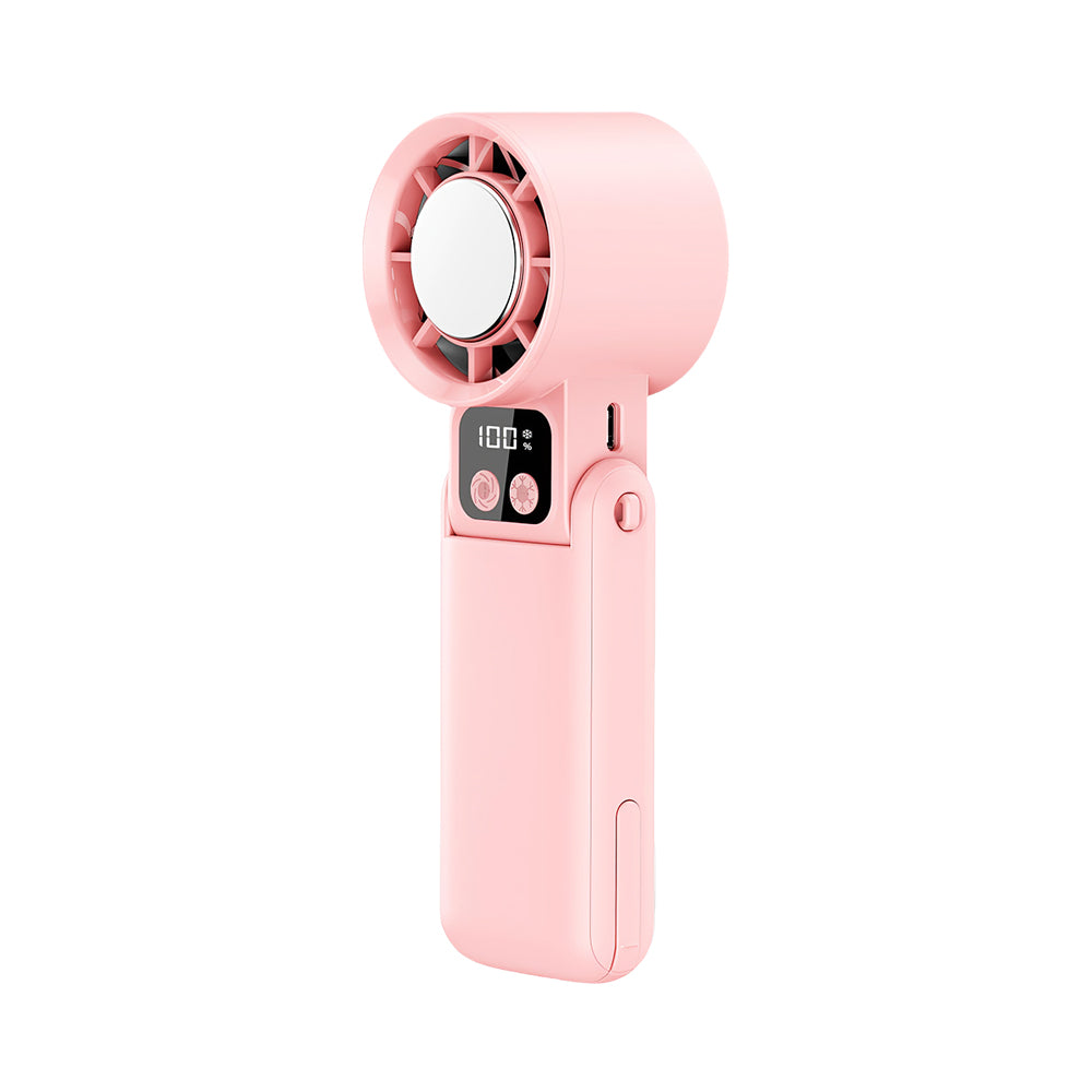 Portable Turbo Handheld Fan with Cooling Pad, 5 Speeds, 12000RPM