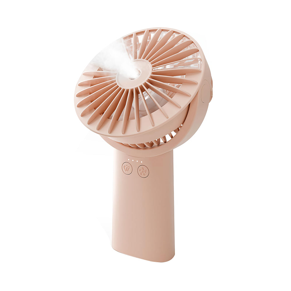 Handheld Misting Fan, 4000mAh Portable Spray Fan, 90° Rotatable