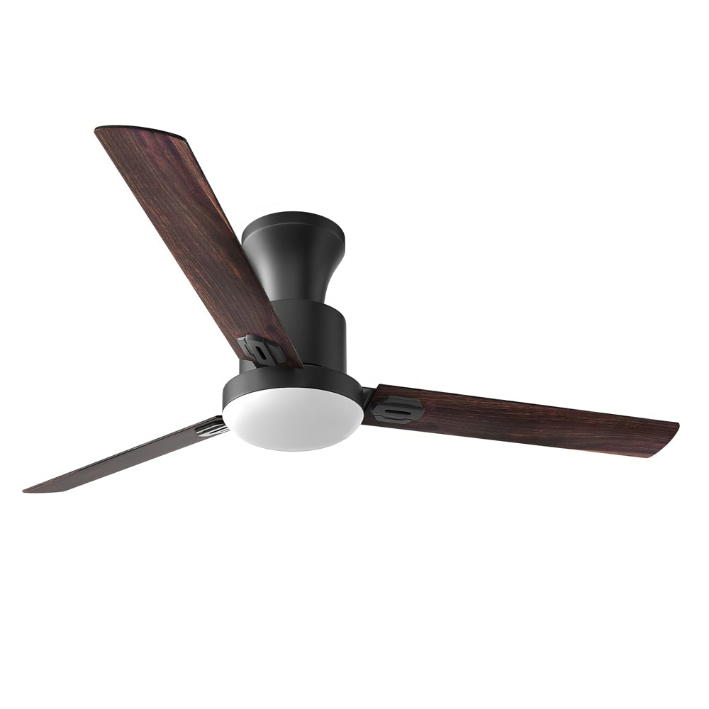 42" Flush Mount Ceiling Fan with Light, Remote & App Control, Indoor/Outdoor