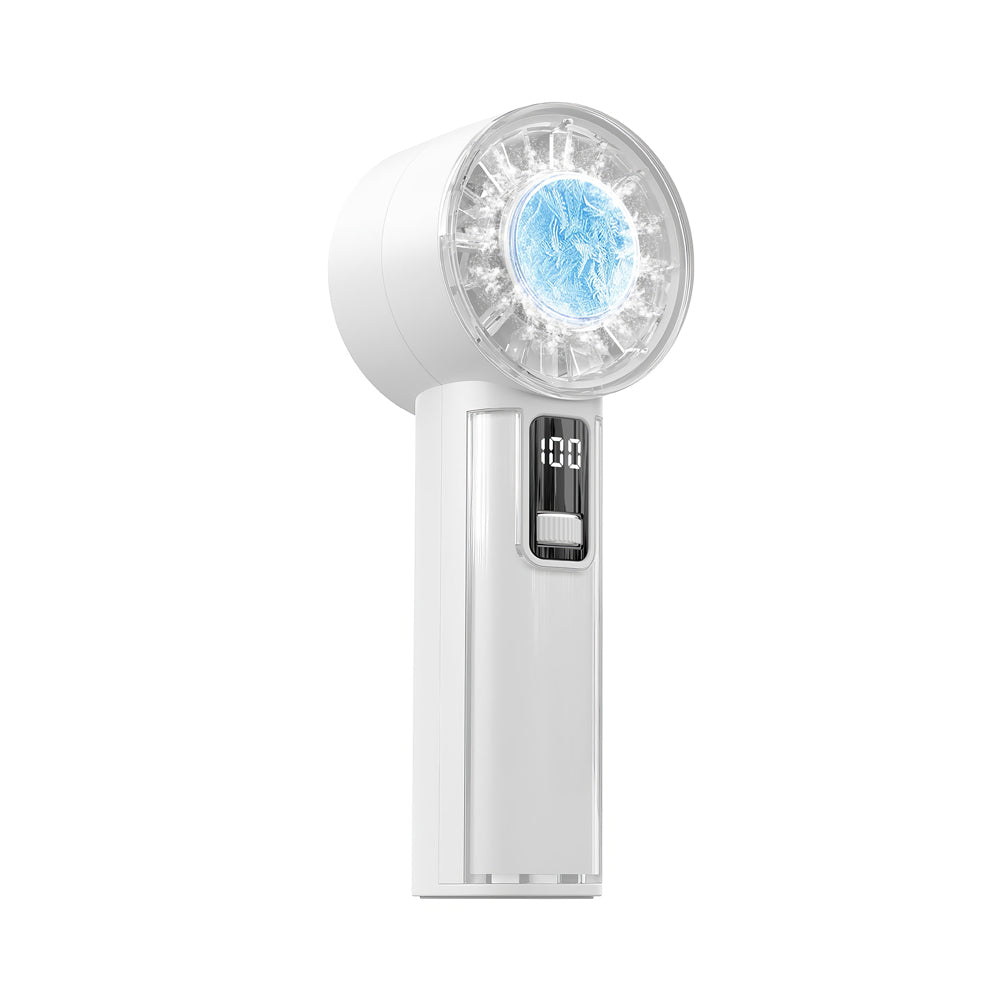 Handheld Fan with Ice Cooler, 100 Speeds, 18H Battery, USB-C Rechargeable