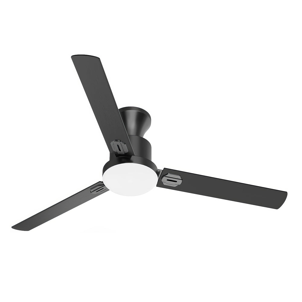 42" Flush Mount Ceiling Fan with Light, Remote & App Control, Indoor/Outdoor