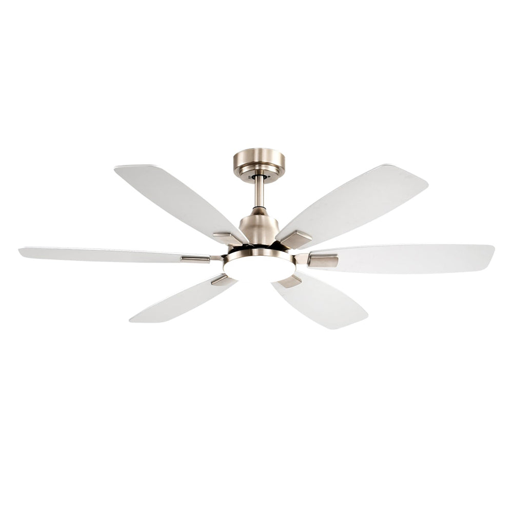 52" Ceiling Fan with Light, Remote, 6-Speed DC Motor, Indoor/Outdoor