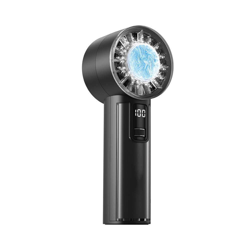 Handheld Fan with Ice Cooler, 100 Speeds, 18H Battery, USB-C Rechargeable